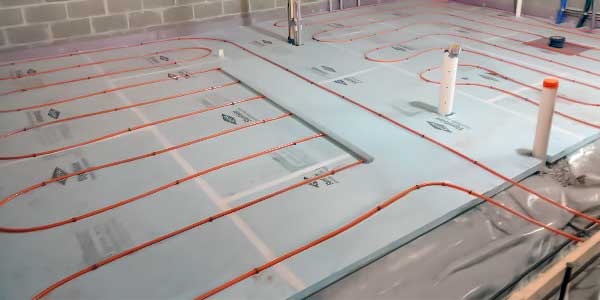 Radiant floor heating system